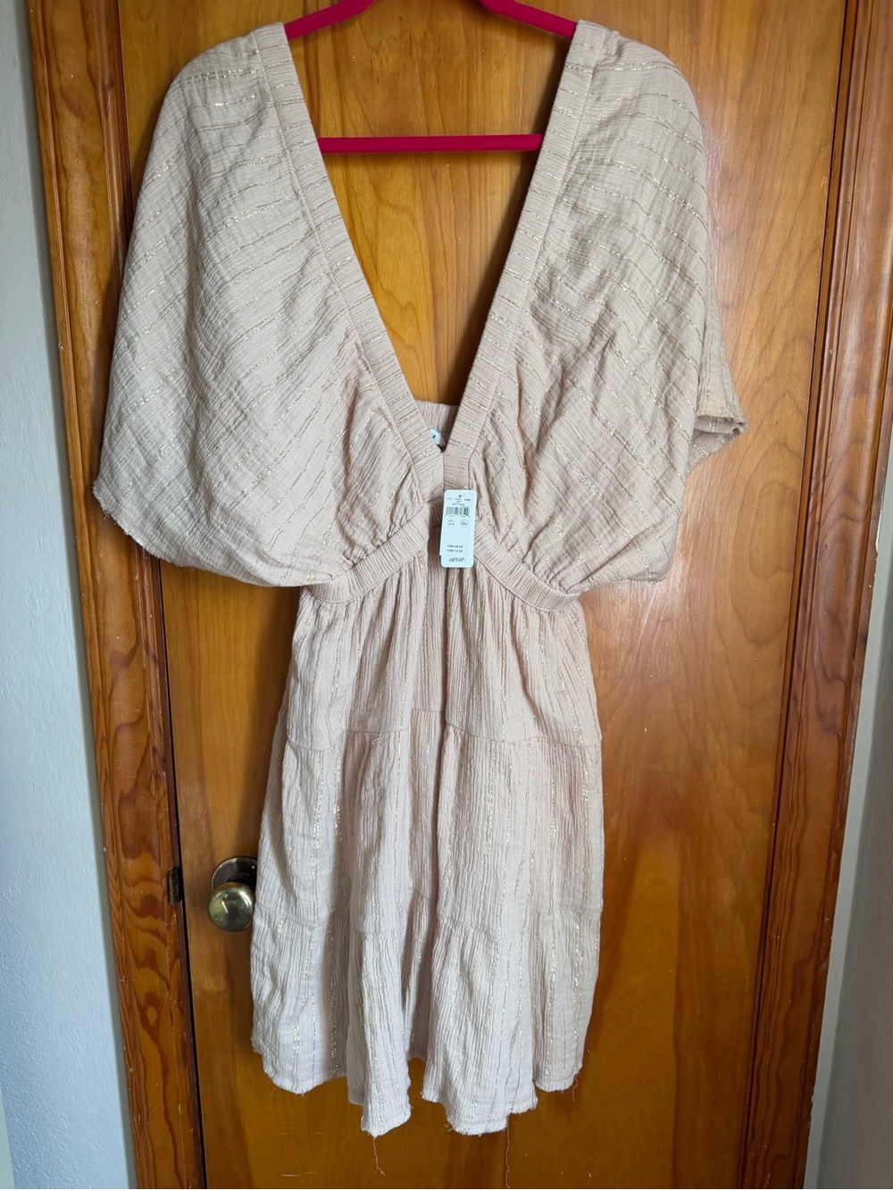 Aerie V-Neck Short Sleeve Woman's Dress